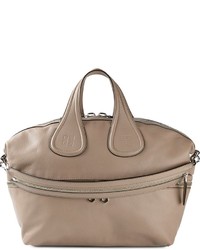 Borsa shopping in pelle beige di Givenchy
