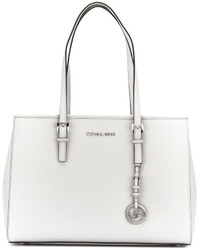 Borsa shopping in pelle bianca di MICHAEL Michael Kors