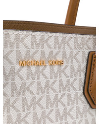 Borsa shopping in pelle bianca di MICHAEL Michael Kors