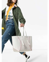 Borsa shopping in pelle bianca di Calvin Klein 205W39nyc