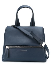 Borsa shopping in pelle blu di Givenchy
