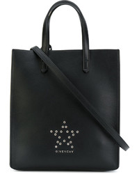 Borsa shopping in pelle con borchie nera di Givenchy