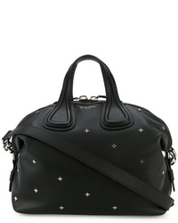 Borsa shopping in pelle con borchie nera di Givenchy