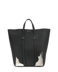 Borsa shopping in pelle decorata nera di Calvin Klein 205W39nyc