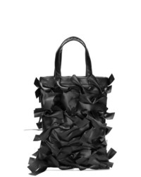 Borsa shopping in pelle decorata nera di Comme Des Garçons Girl