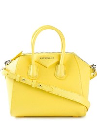 Borsa shopping in pelle gialla di Givenchy