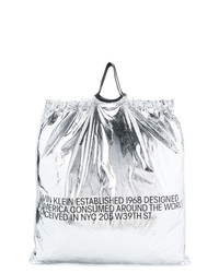 Borsa shopping in pelle grigia di Calvin Klein 205W39nyc