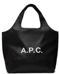 Borsa shopping in pelle nera di A.P.C.