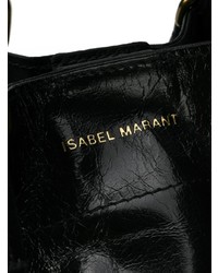 Borsa shopping in pelle nera di Isabel Marant