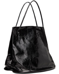 Borsa shopping in pelle nera di Gabriela Coll Garments