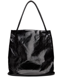 Borsa shopping in pelle nera di Gabriela Coll Garments