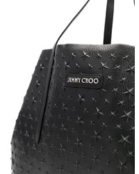 Borsa shopping in pelle nera di Jimmy Choo
