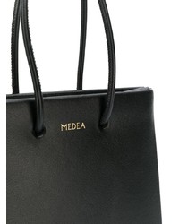 Borsa shopping in pelle nera di Medea