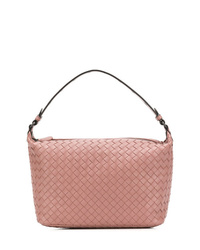 Borsa shopping in pelle rosa di Bottega Veneta