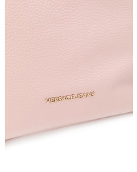Borsa shopping in pelle rosa di Versace Jeans