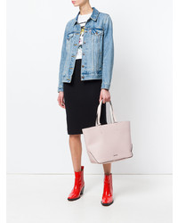 Borsa shopping in pelle rosa di Calvin Klein Jeans