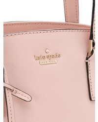 Borsa shopping in pelle rosa di Kate Spade