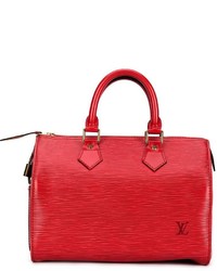 Borsa shopping in pelle rossa di Louis Vuitton