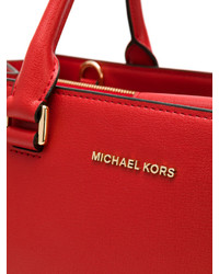 Borsa shopping in pelle rossa di MICHAEL Michael Kors