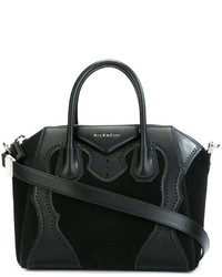 Borsa shopping in pelle scamosciata nera di Givenchy