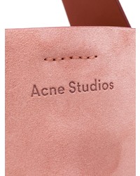 Borsa shopping in pelle scamosciata rosa di Acne Studios