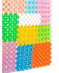 Borsa shopping in pelle stampata multicolore di Susan Alexandra
