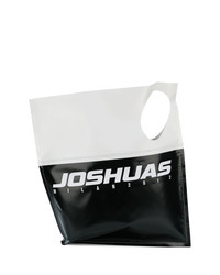 Borsa shopping in pelle stampata nera e bianca di Joshua Sanders