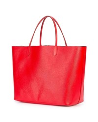Borsa shopping in pelle stampata rossa di Givenchy