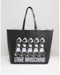 Borsa shopping nera di Love Moschino