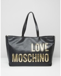 Borsa shopping nera di Love Moschino