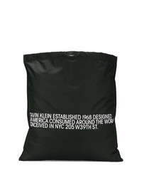Borsa shopping ricamata nera di Calvin Klein 205W39nyc