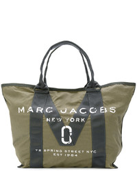 Borsa shopping verde oliva di Marc Jacobs