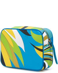 Borsa stampata blu di Emilio Pucci