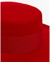 Borsalino di lana rosso di Catarzi