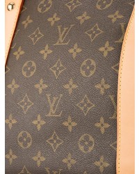 Borsone in pelle stampato marrone scuro di Louis Vuitton Vintage