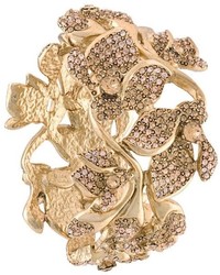 Bracciale decorato dorato di Oscar de la Renta