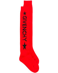 Calzini di lana stampati rossi di Givenchy