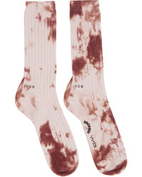 Calzini effetto tie-dye rosa di SOCKSSS