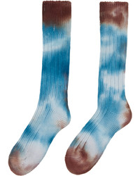 Calzini effetto tie-dye terracotta di Stain Shade