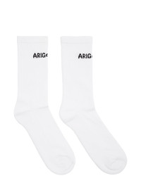 Calzini stampati bianchi e neri di Axel Arigato