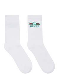 Calzini stampati bianchi di Gucci