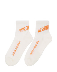 Calzini stampati bianchi di Heron Preston