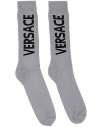 Calzini stampati grigi di Versace