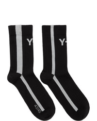 Calzini stampati neri e bianchi di Y-3