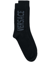 Calzini stampati neri di Versace