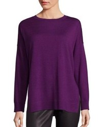 Camicetta di lana viola