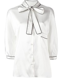 Camicetta di seta bianca di Dolce & Gabbana
