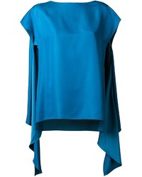 Camicetta di seta blu di Nina Ricci