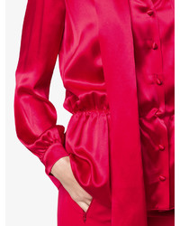 Camicetta di seta rossa di Balenciaga
