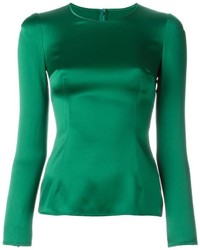 Camicetta di seta verde di Dolce & Gabbana